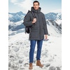 image:imageFlygo Mens Long Parka Winter Coats Heavy Warm Hooded Puffer JacketsDarkgrey