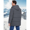 image:imageFlygo Mens Long Parka Winter Coats Heavy Warm Hooded Puffer JacketsDarkgrey
