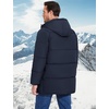 image:imageFlygo Mens Long Parka Winter Coats Heavy Warm Hooded Puffer JacketsNavy