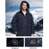 image:imageFlygo Mens Long Parka Winter Coats Heavy Warm Hooded Puffer JacketsNavy
