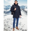 image:imageFlygo Mens Long Parka Winter Coats Heavy Warm Hooded Puffer JacketsNavy