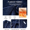 image:imageFlygo Mens Plush Robe Shawl Collar Fleece Absorbent Spa BathrobeNavy