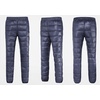 image:imageFlygo Mens Ultralight Winter Warm Down Pants Nylon Compression Snow TrousersNavy