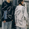 image:imageFlygo Women Dinosaur Knit Sweater Unisex Oversized Casual Pullover JumperBlack