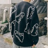 image:imageFlygo Women Dinosaur Knit Sweater Unisex Oversized Casual Pullover JumperBlack