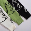 image:imageFlygo Women Dinosaur Knit Sweater Unisex Oversized Casual Pullover JumperGreen