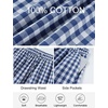 image:imageFlygo Women Gingham Wide Leg Palazzo Lounge Pants 100 Cotton Pajama BottomNavy