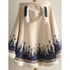 image:imageFlygo Women Girls Cute Fleece Lined Hooded Cape Poncho Cloak Coat02 Dark Bluerabbit