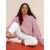 image:imageFlygo Womens Mock Neck Sweatshirt Fleece Oversized Pullover with PocketsPink