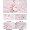 image:imageFlygo Womens Striped Pajama Sets 2 Piece Ruffled Short Lounge SetsPink