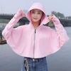 image:imageFlygo Womens UPF 50 Sun Protective Shirt Clothing Hooded Long Sleeve Rash Guard Body ShawlPink