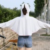 image:imageFlygo Womens UPF 50 Sun Protective Shirt Clothing Hooded Long Sleeve Rash Guard Body ShawlWhite
