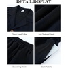 image:imageFlygo Mens 2 Piece Summer Short Sets Beach Vacation Texture OutfitsBlack