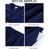 image:imageFlygo Mens 2 Piece Summer Short Sets Beach Vacation Texture OutfitsNavy