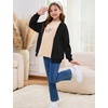 image:imageFlygo Unisex Boys Girls Hoodie Sweatshirt Zip Up Hooded Thin JacketsBlack