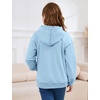 image:imageFlygo Unisex Boys Girls Hoodie Sweatshirt Zip Up Hooded Thin JacketsBlue