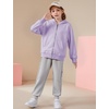 image:imageFlygo Unisex Boys Girls Hoodie Sweatshirt Zip Up Hooded Thin JacketsPurple
