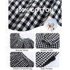 image:imageFlygo Womens Gingham Pajama Sets Y2K Cotton 2 Piece Lounge SetsBlack