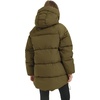 image:imageFlygo Womens Hooded Quilted Puffer Jacket MidLength Padded CoatArmygreen