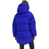 image:imageFlygo Womens Hooded Quilted Puffer Jacket MidLength Padded CoatBlue