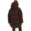 image:imageFlygo Womens Hooded Quilted Puffer Jacket MidLength Padded CoatCoffee