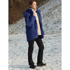 image:imageFlygo Womens Hooded Quilted Puffer Jacket MidLength Padded CoatDarkblue