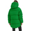 image:imageFlygo Womens Hooded Quilted Puffer Jacket MidLength Padded CoatGreen