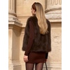 image:imageFlygo Womens Sleeveless Fluffy Faux Fur Vest Open Front Fall WinterBrown