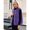 image:imageFlygo Womens Sleeveless Fluffy Faux Fur Vest Open Front Fall WinterDeeppurple