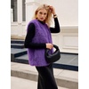 image:imageFlygo Womens Sleeveless Fluffy Faux Fur Vest Open Front Fall WinterDeeppurple