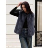 image:imageFlygo Womens Sleeveless Fluffy Faux Fur Vest Open Front Fall WinterGrey
