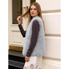 image:imageFlygo Womens Sleeveless Fluffy Faux Fur Vest Open Front Fall WinterLightgrey