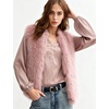 image:imageFlygo Womens Sleeveless Fluffy Faux Fur Vest Open Front Fall WinterPink