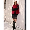 image:imageFlygo Womens Sleeveless Fluffy Faux Fur Vest Open Front Fall WinterRed