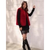 image:imageFlygo Womens Sleeveless Fluffy Faux Fur Vest Open Front Fall WinterRed