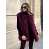 image:imageFlygo Womens Sleeveless Fluffy Faux Fur Vest Open Front Fall WinterWinered