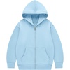 image:imageFlygo Unisex Boys Girls Hoodie Sweatshirt Zip Up Hooded Thin JacketsBlue
