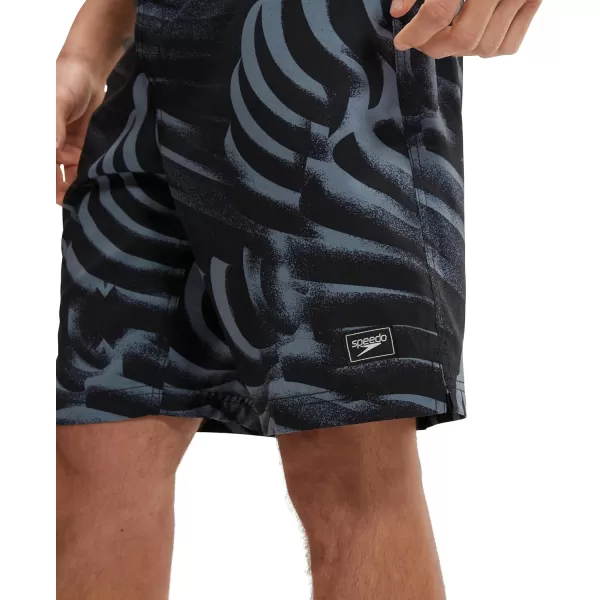 Mens Swim Trunk Knee Length Boardshort Bondi Printed20 Foundation Alley