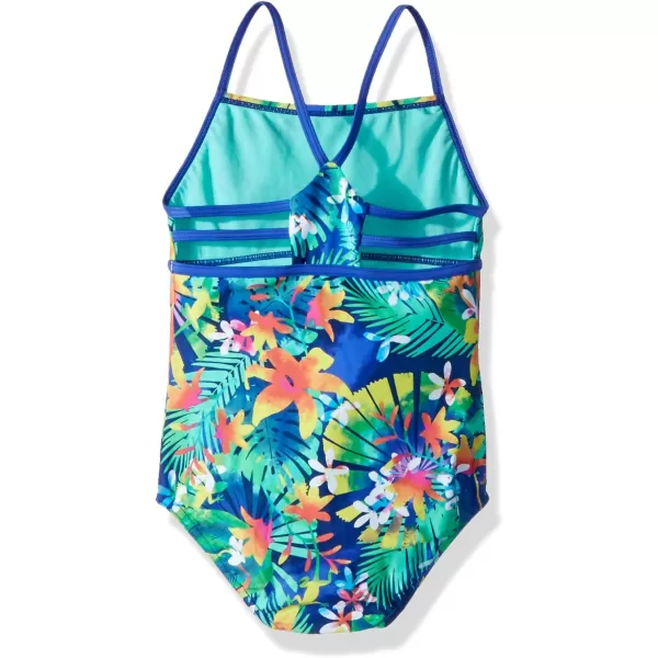 Speedo Girls Swimsuit One Piece Thin StrapsDark Peri