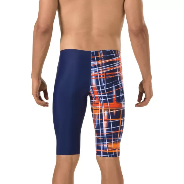 Speedo Mens Powerflex Eco Laser Sticks JammerNavyOrange