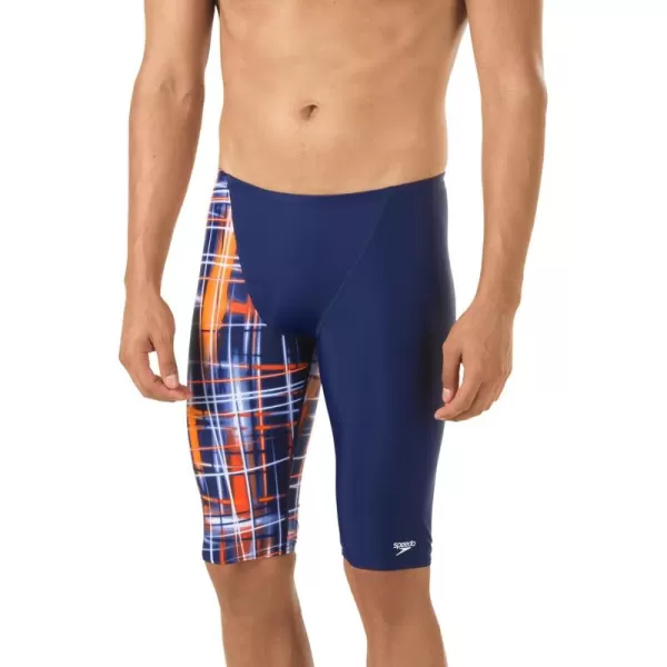 Speedo Mens Powerflex Eco Laser Sticks JammerNavyOrange