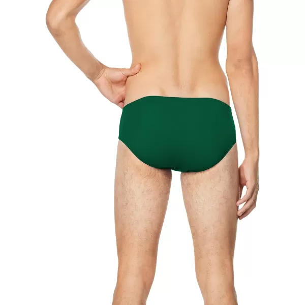 Speedo Mens Standard Swimsuit Brief Endurance Solid AdultTeam Dark Green