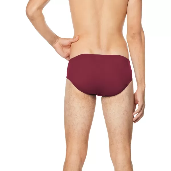 Speedo Mens Standard Swimsuit Brief Endurance Solid AdultTeam Maroon