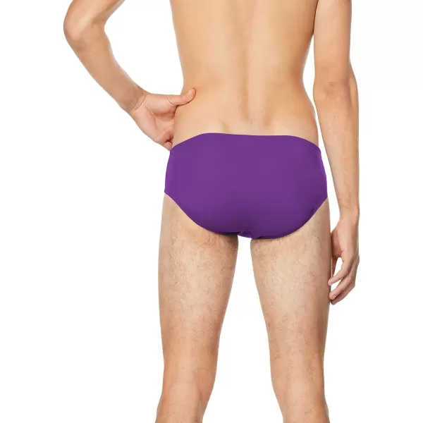 Speedo Mens Standard Swimsuit Brief Endurance Solid AdultTeam Purple