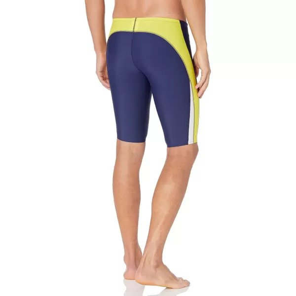 Speedo Mens Standard Swimsuit Jammer Endurance Splice Team ColorsNavyGold Splice