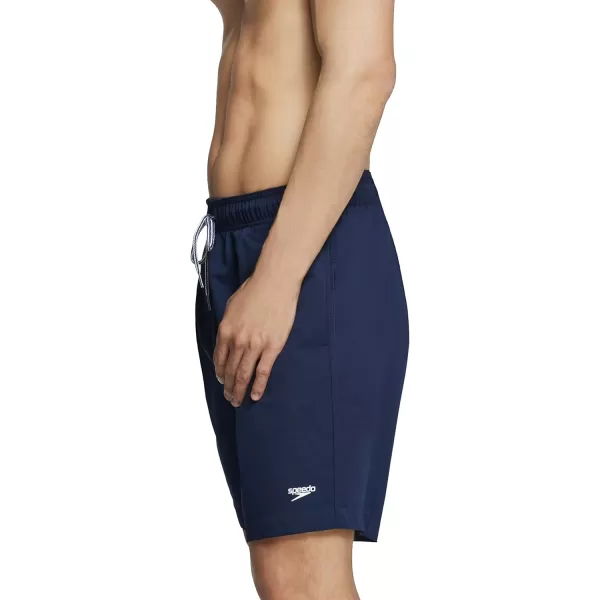 Speedo Mens Swim Trunk Knee Length Volley Comfort Liner Solid18 Peacoat