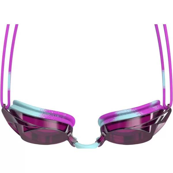 Speedo UnisexChild Swim Goggles Vanquisher 20 JuniorMirrored Marine BlueDive PurplePink GlowSilver