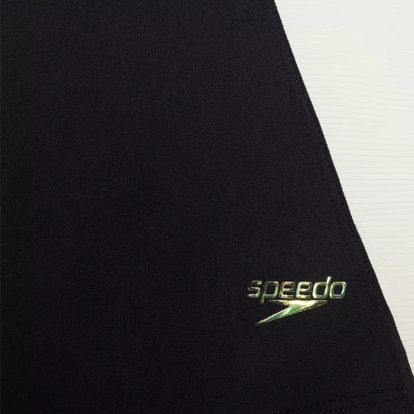 Speedo Womens Swimsuit One Piece Powerflex Ultraback SolidIllusion Jet Black
