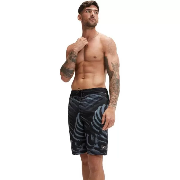 Mens Swim Trunk Knee Length Boardshort Bondi Printed20 Foundation Alley