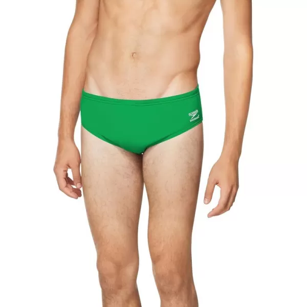 Speedo Mens Standard Swimsuit Brief Endurance Solid AdultTeam Bright Green